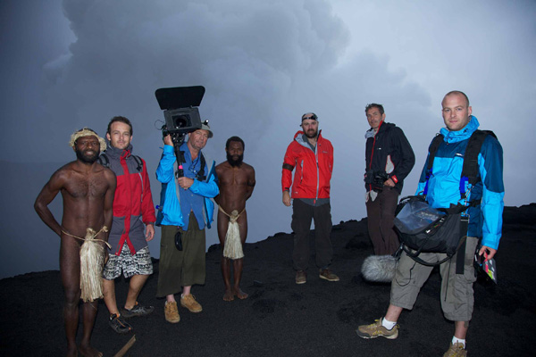 An Idiot Abroad series 2 crew - Malekula Volcano