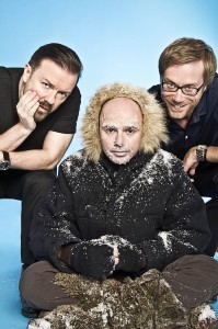 Ricky Gervais, Karl Pilkington and Stephen Merchant